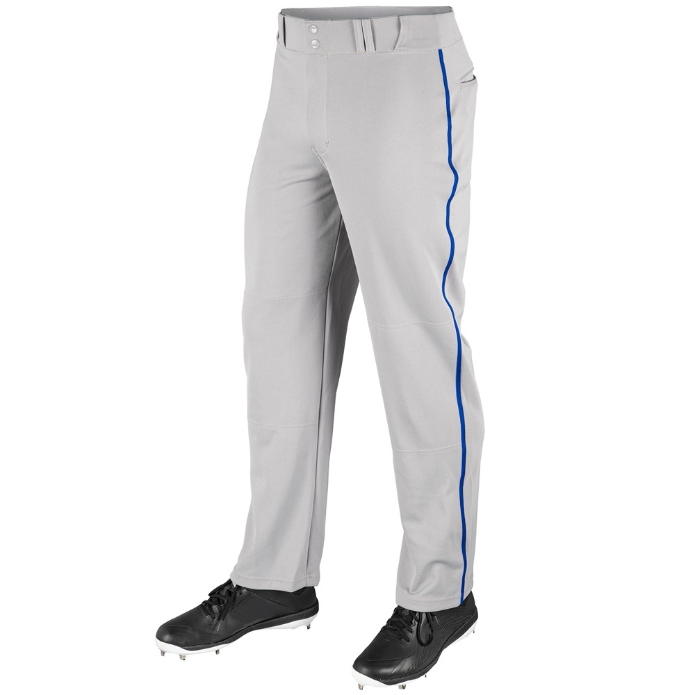 Blue and Gray Joggers with Elastic Waistband